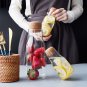 Transparent Glass Jar Cup Seasoning Canister with Cork Stopper,Candy Tea Storage