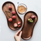 Wood Black Walnut Tray Plate,Fruit Plate tea cup tray candy snack,Serving Tray