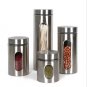Glass Food Storage Containers Canister,Airtight Cans for Pasta,Tea,Coffee