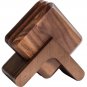 Square Solid Wood Coaster,7-Piece Coaster Set with Holder for Drink,Coffee&Tea