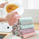 Plain scouring pad double sided cloth kitchen dish towel cloth cleaning rag 25pc