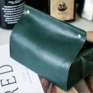 PU Leather Facial Tissue Box Cover Rectangular Napkin Holder,Snap Closure