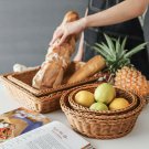 Hand-Woven Imitation Rattan Food Fruit Bread Vegetable Serving Display Basket