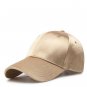 Satin Candy Color Plain Baseball Cap Unisex Adjustable Strapback Sun Visor Hat