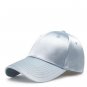 Satin Candy Color Plain Baseball Cap Unisex Adjustable Strapback Sun Visor Hat