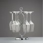 6 Hooks Red Wine Glass Cup Rack Stand,Upside Down Wine Stemware Glass Holder