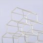 6 Bottle Metal Red Wine Rack,Countertop Free-stand Honeycomb Wine Storage Holder