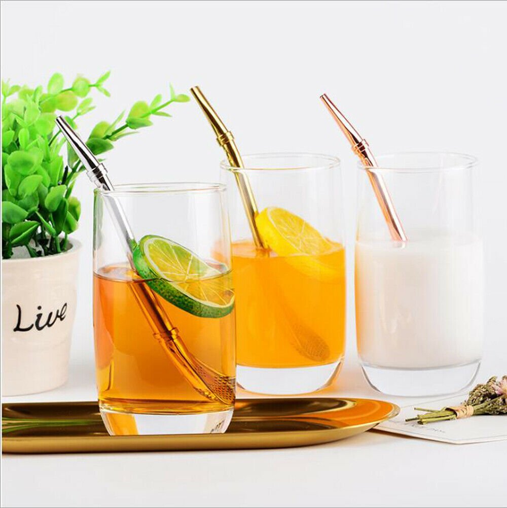 Reusable Stainless Steel Filter Drinking Straws Spoon,Beverage Stirring Spoon