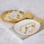 Ceramic Plate Cosmetics Jewelry Food Storage Organizer Tray,Keys Ring Watch Dish