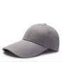Men Women Plain Adjustable Baseball Cap Super Extra Long 4.3" Bill Hat Strapback