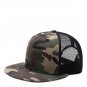 Unisex Plain Flat Bill Adjustbale Baseball Cap Blank Snapback Mesh Trucker Hat