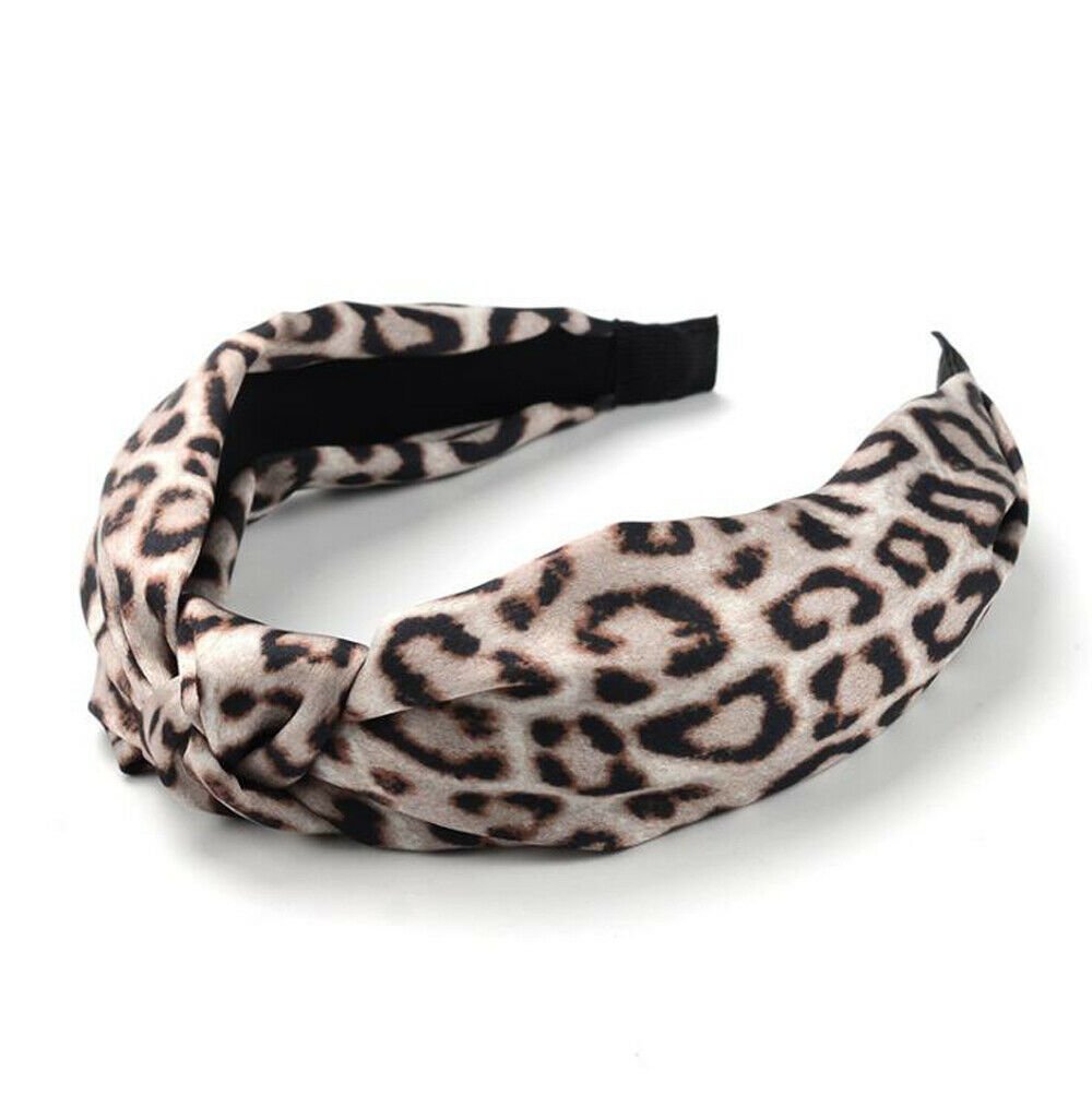 Knot Headband Leopard Print Textured Turban Hairband Hair Accessories Hoop 2pc