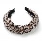 Knot Headband Leopard Print Textured Turban Hairband Hair Accessories Hoop 2pc