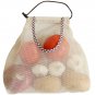 3pc Wall Hanging Reusable Storage Mesh Bag Vegetable Net Tote Bag for Garlics