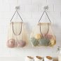 3pc Wall Hanging Reusable Storage Mesh Bag Vegetable Net Tote Bag for Garlics
