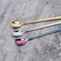 Mixing Stirring Ice Tea Cocktail Spoons,6.7 Inch Square Head Coffee Teaspoon,5pc