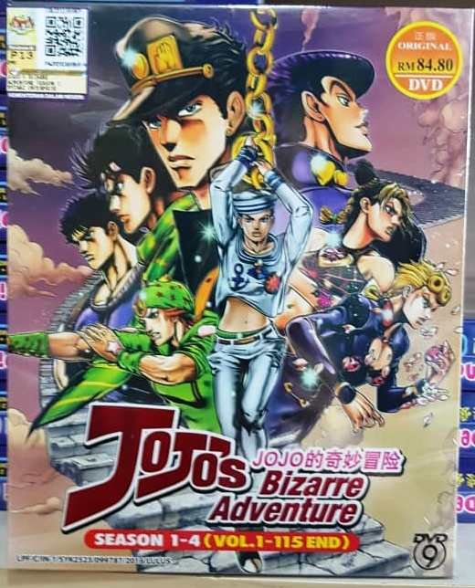 Anime DVD JoJo's Bizarre Adventure Season 1-4 Vol.1-115 End English ...