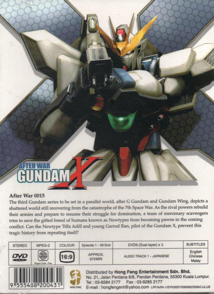 Anime DVD After War Gundam X Series Vol.1-39 End English Subtitle