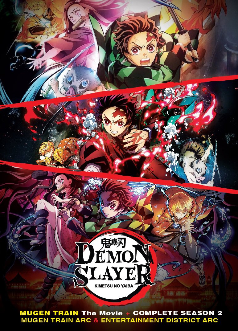 Anime DVD Demon Slayer: Kimetsu No Yaiba Season 2 Vol.1-18 End + Mugen The Movie