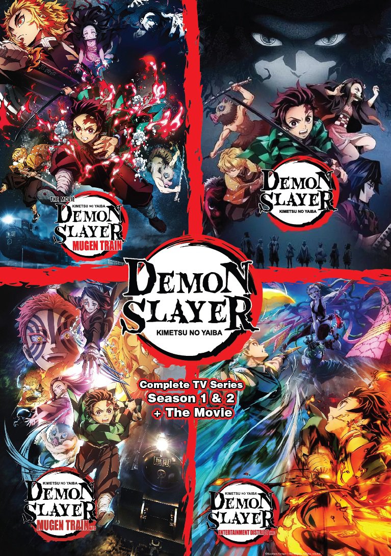 Anime DVD Demon Slayer: Kimetsu No Yaiba Season 1+2 Vol.1-44 End + Mugen Movie