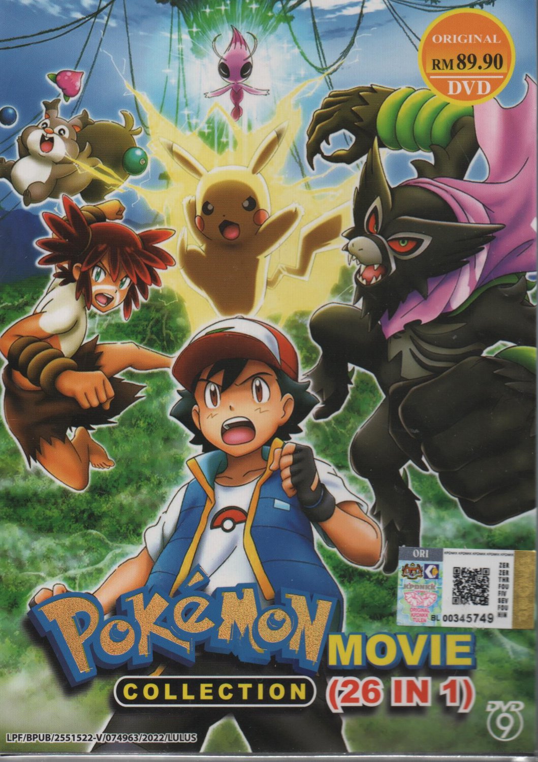 Anime DVD Pokemon The Movie Collection Part 1-23 + 3SP Movie English ...