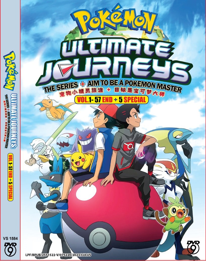 Anime DVD Pokemon Ultimate Journeys: The Series + Aim To Be A Pokemon Master