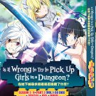 DVD Is It Wrong To Try To Pick Up Girls In A Dungeon? Sea. 1-4 (1-59End) Eng Dub