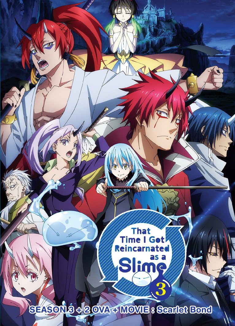 DVD Tensei shitara Slime Datta Ken Season 3 Vol.1-24End+2OVA+Movie:Scarle Bond