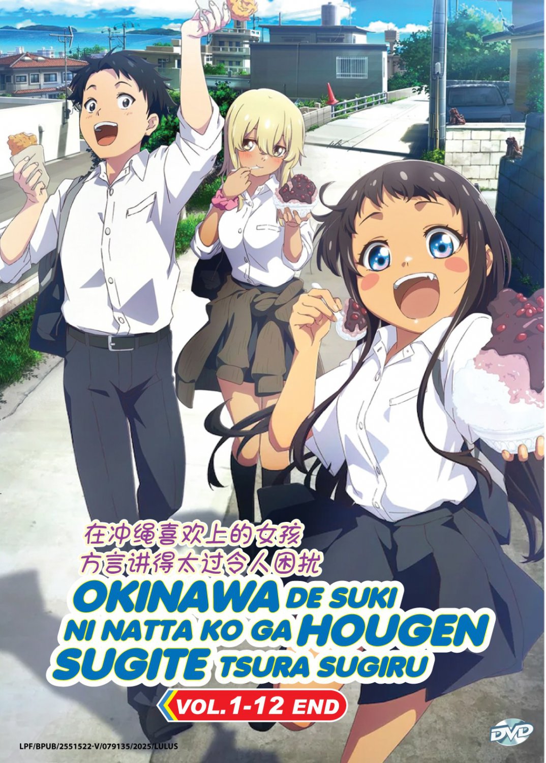 Anime DVD Okinawa de Suki ni Natta Ko ga Hougen Sugite Tsurasugiru Vol.1-12End