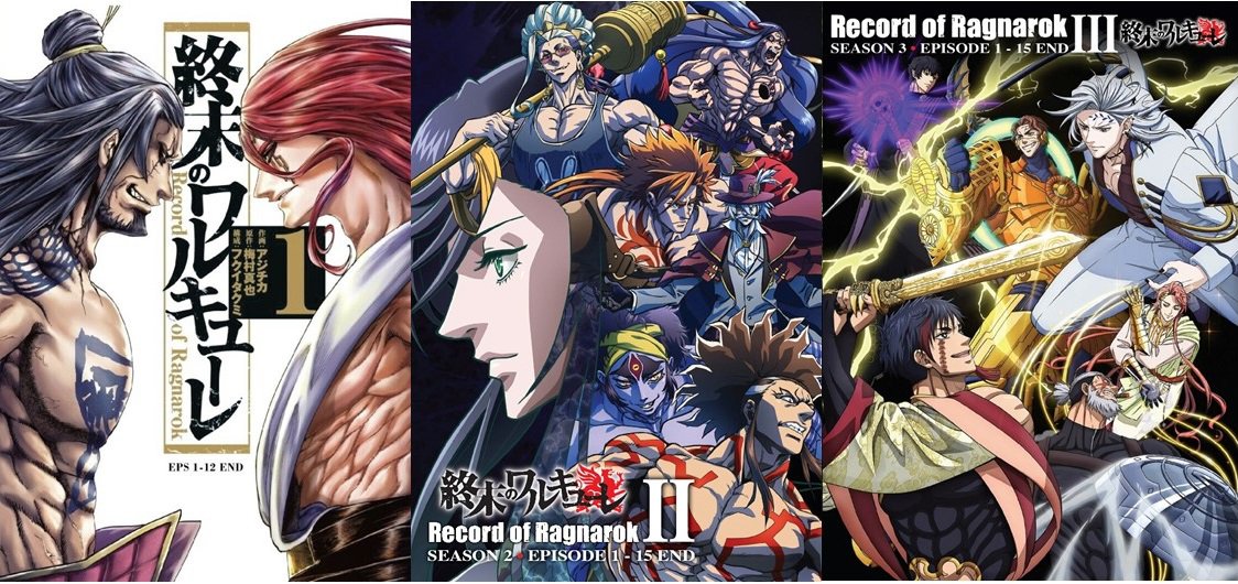Anime DVD Record Of Ragnarok TV Series Season 1-3 Vol.1-42End English Dubbed