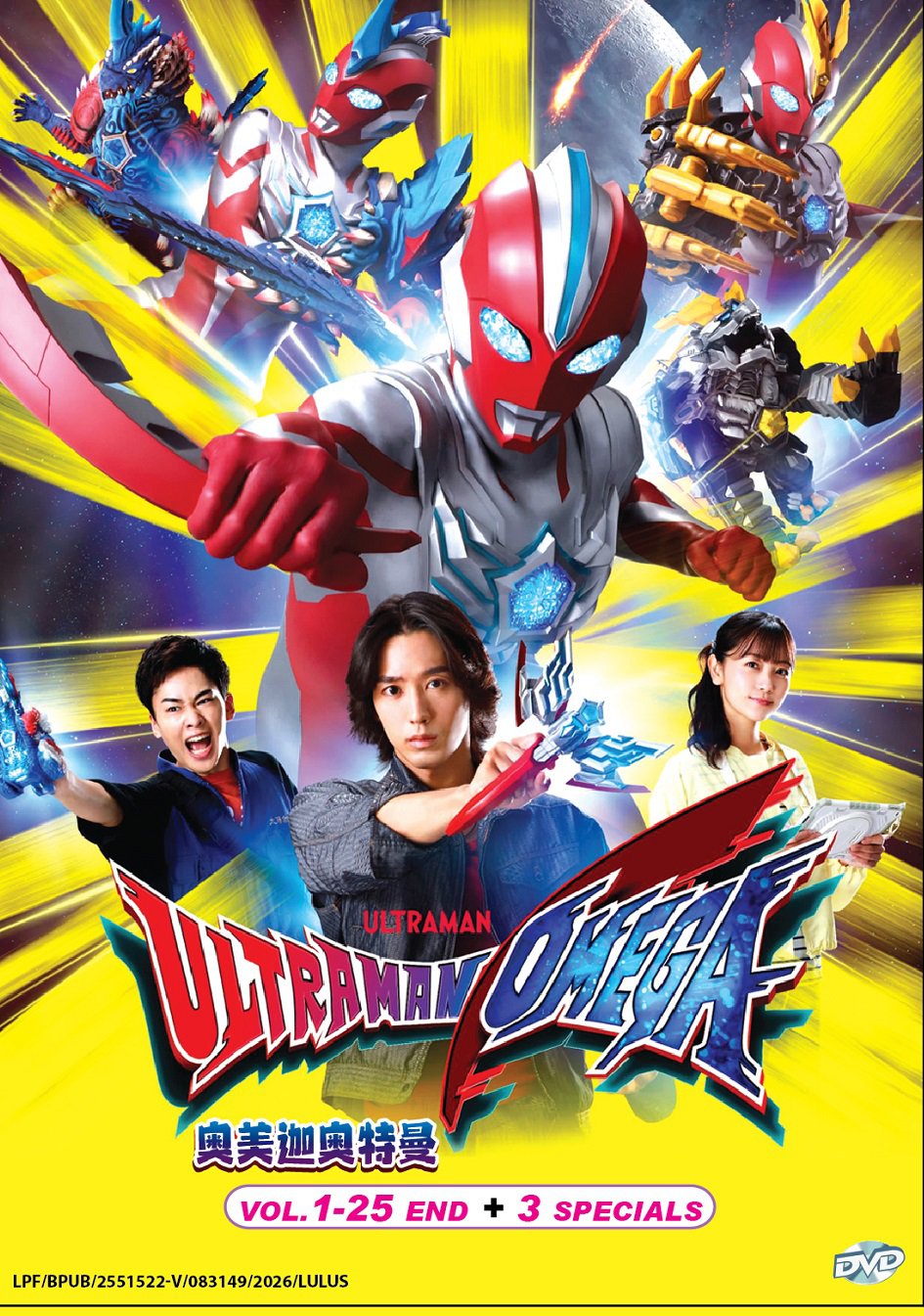 DVD Ultraman Omega TV Series Vol.1-25End+3Specials English Subtitle (&aring;&yen;&yen;&ccedil;&frac34;�&egrave;&iquest;&brvbar;&aring;&yen;&yen;&ccedil;�&sup1;&aelig;�&frac14;)
