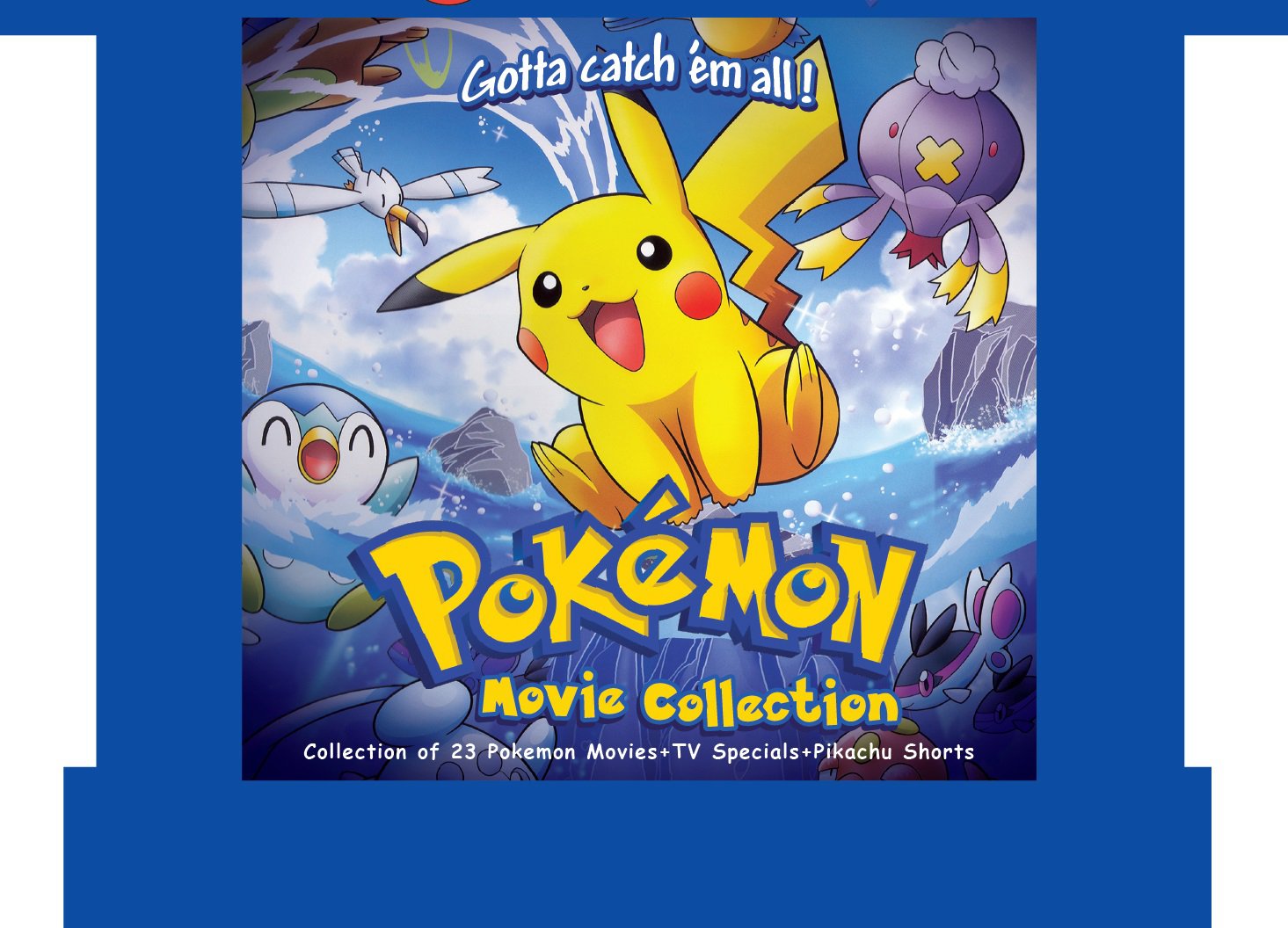 Anime DVD Pokemon Movie Collection (1-23 Movies+TV Specials+Pikachu Shorts)