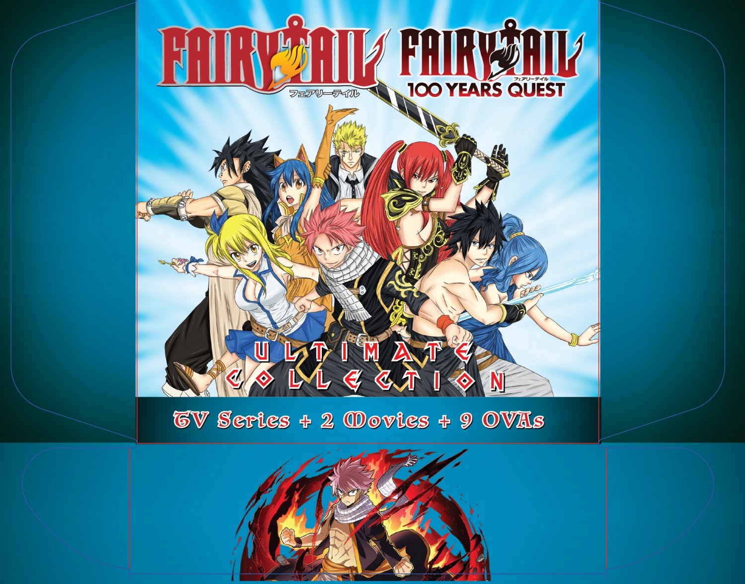 DVD Fairy Tail Complete Series Vol.1-328End+100 Years Quest 1-25End+2Movie+9OVA