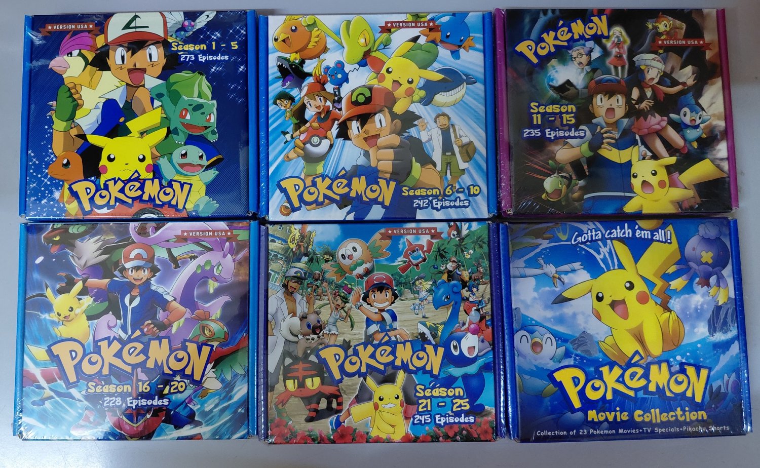 DVD Pokemon TV Series Season 1-25 Vol.1-1223End+23Movies+TV Sp+Pikachu Shorts