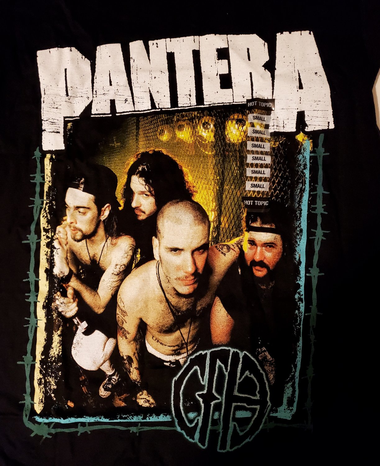 Pantera t shirt heavy metal CFD black size small