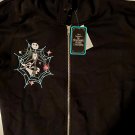 The nightmare before Christmas hoodie zip zombie band jack skellington zero plus size 2 black