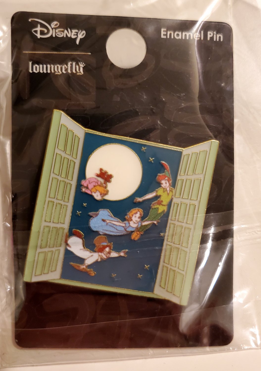 Peter Pan pin enamel Wendy John Window Flying Loungefly Disney lapel