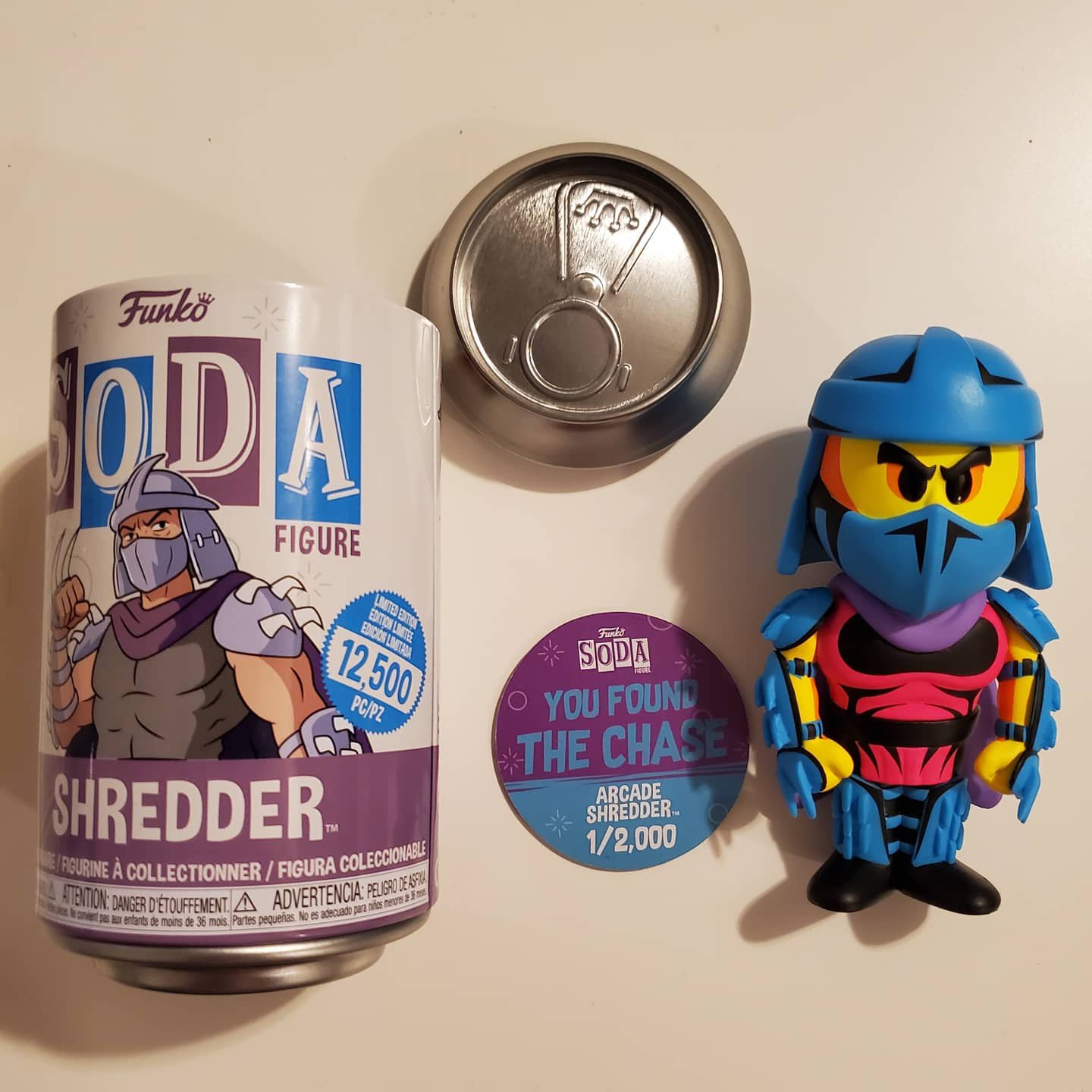 TMNT Blacklight Sodas COMPLETE SET W/ SHREDDER 2024