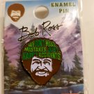 Bob ross enamel pin we don't make mistakes just happy accidents lapel