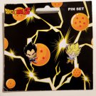 Dragon Ball Z pin settings of 2 Goku Vegeta enamel pins anime