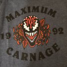 Maximum Carnage 1992 t shirt Marvel Spiderman grey throwback size medium