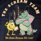 Monsters Inc shirt button up scream team Sully name patch size small Disney pixar