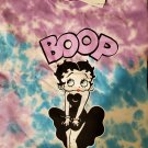 Betty Boop t shirt tie dye size small vintage cartoon tee pink blue