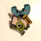 Disney Monsters inc spinning enamel pin Mike Sully lapel