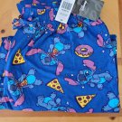 Lilo and Stitch pajama pants lounge pants pizza donuts blue size small
