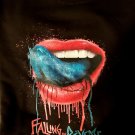 Falling in Reverse sweatshirt band shirt lips logo sz m black