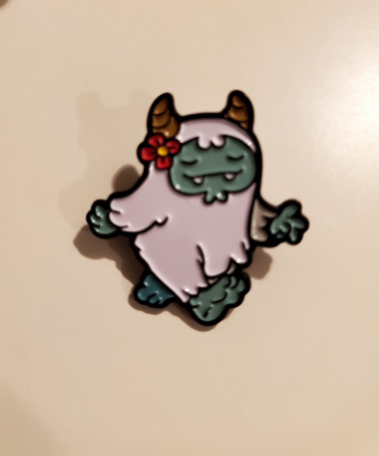 Cute Cryptids Yeti enamel pin lapel