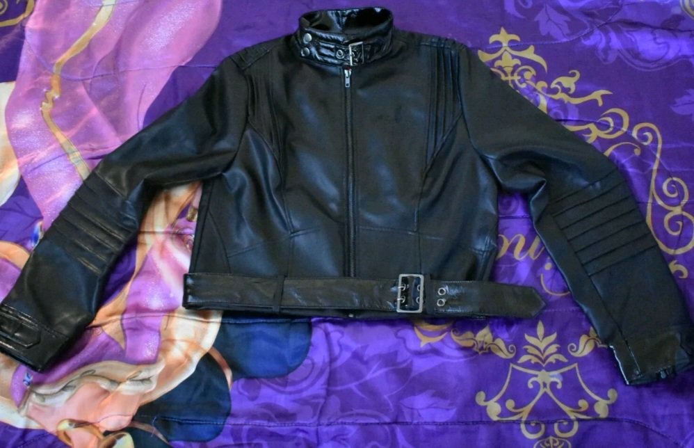The batman catwoman leather jacket coat sz 4 women's