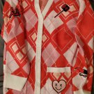 Harley quinn cardigan sweater button up suicide squad dc sz s