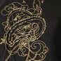 Studio Ghibli spirited away dress shirt tunic top dragon black sz 2 anime